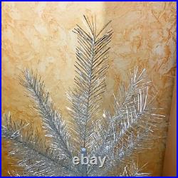 Soviet wood metal Christmas tree in box USSR Vintage