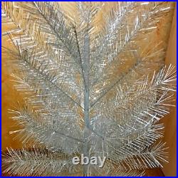 Soviet wood metal Christmas tree in box USSR Vintage