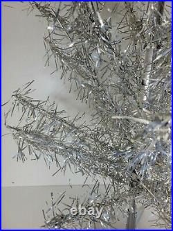 Sparkler Aluminum 4.5 Ft Christmas Tree Mid Century Modern MCM Box 34 branches