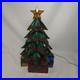 Stained Glass Christmas Tree Large 16 Tall Works Holidays Vintage Decorations