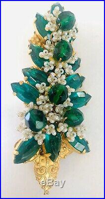 Stanley Hagler NYC Vintage Signed Large Holiday Christmas Tree Pin Brooch
