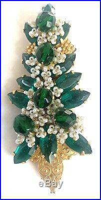 Stanley Hagler NYC Vintage Signed Large Holiday Christmas Tree Pin Brooch