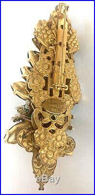 Stanley Hagler NYC Vintage Signed Large Holiday Christmas Tree Pin Brooch