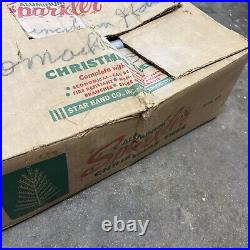 Star Brand Sparkler Silver Aluminum 4.5 Foot Christmas Tree Vintage In Box