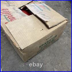 Star Brand Sparkler Silver Aluminum 4.5 Foot Christmas Tree Vintage In Box