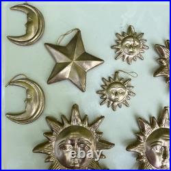 Star, Sun Face, & Moon Christmas Tree Ornaments Celestial Double Sided Y2K