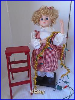 Telco Vintage Motion Christmas Doll Tree Trimmer