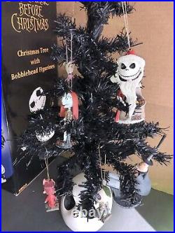 Tim Burton Vintage Neca Nightmare Before Christmas Tree & Bobblehead Ornaments