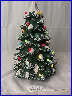 Trim-A-Home Vintage 14 CERAMIC CHRISTMAS TREE, LIGHT, Buy Before 19th Get In Ti