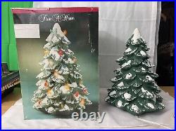 Trim-A-Home Vintage 14 CERAMIC CHRISTMAS TREE, LIGHT, Buy Before 19th Get In Ti