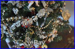 Unique Vintage Christmas Tree Lights Jewelry & Cherub Decorations OOAK Dazzling
