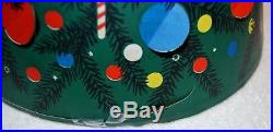 Unusual Vintage Lighted Christmas Tree L A Goodman Cone Plastic Light Toys