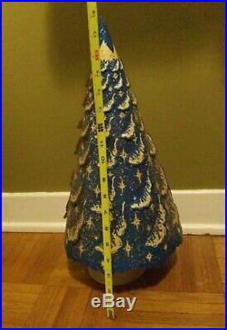 VINTAGE 1951 Blue Merrie Merrie ECONOLITE Christmas Tree Lamp-w Orig Box & Paper