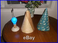 VINTAGE 1951 ROTO-VUE LIGHTED ELECTRIC MOTION CHRISTMAS TREE WITH BOX & COVER
