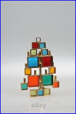 VINTAGE 1960 Mid Century Modern RARE Laguna Modernist Christmas Tree Pin ESTATE