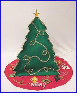 VINTAGE 1960s MID CENTURY CRACKLE MARBLE CERAMIC LIGHT UP CHRISTMAS TREE 19 1/4