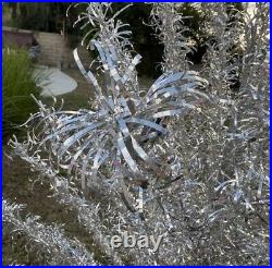 VINTAGE! 60'S ALUMINUM Tinsel 6.5' FULL WITH 95 BRANCHES CHRISTMAS TREE