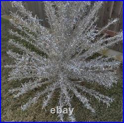 VINTAGE! 60'S ALUMINUM Tinsel 6.5' FULL WITH 95 BRANCHES CHRISTMAS TREE