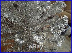 Vintage Aluminum 6' Christmas Tree 100 Branches With Original Box Perfect