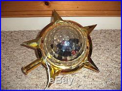 Vintage Bradford Celestial Star Spin Motion Christmas Tree Topper Star Spinner