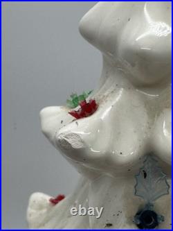 VINTAGE CERAMIC CHRISTMAS TREE WHITE MCM TREE With LIGHTS 18 Inch RARE