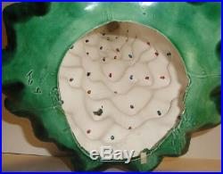 VINTAGE CERAMIC CHRISTMAS TREE with LIGHT 16'' Holland or Atlantic Mold Green