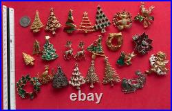 VINTAGE CHRISTMAS TREE BROOCH PIN LOT J BOOK PIECE EISENBERG AVANTE MYLU MCM 24p VINTAGE CHRISTMAS TREE BROOCH PIN LOT J BOOK PIECE EISENBERG AVANTE MYLU MCM 24p