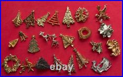 VINTAGE CHRISTMAS TREE BROOCH PIN LOT J BOOK PIECE EISENBERG AVANTE MYLU MCM 24p VINTAGE CHRISTMAS TREE BROOCH PIN LOT J BOOK PIECE EISENBERG AVANTE MYLU MCM 24p