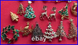 VINTAGE CHRISTMAS TREE BROOCH PIN LOT J BOOK PIECE EISENBERG AVANTE MYLU MCM 24p VINTAGE CHRISTMAS TREE BROOCH PIN LOT J BOOK PIECE EISENBERG AVANTE MYLU MCM 24p