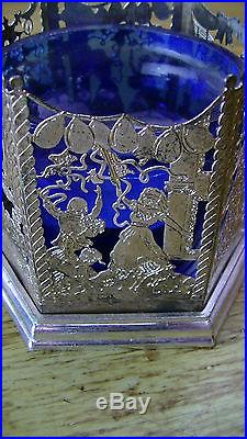Vintage Christmas Tree Celebration Stencil Silver Plated Tea Candle 50+