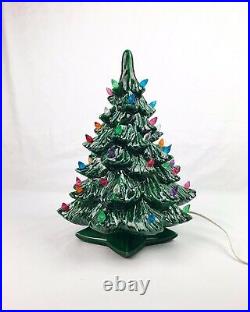 VINTAGE Ceramic Christmas Tree Ceramic Christmas Tree 14.5 tall