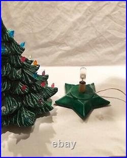 VINTAGE Ceramic Christmas Tree Ceramic Christmas Tree 14.5 tall