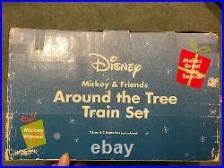 VINTAGE-Disney Train Around The Tree Train Set Mickey Goofy Christmas-opened Box