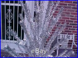 VINTAGE EVERGLEAM DELUXE 94 BRANCH STAINLESS ALUMINUM 6 FEET CHRISTMAS TREE