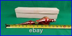 VINTAGE ITALY'Partridge In Pear Tree' CHRISTMAS TREE GLASS TOPPER ORIGINAL BOX