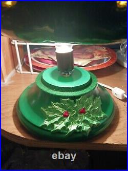 VINTAGE Lighted Ceramic Christmas TREE With Mice- 1 7 Tall