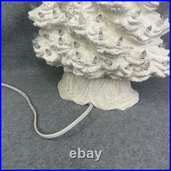 VINTAGE Mold Tampa Bay Ceramic Christmas Tree Slim White Textured 16