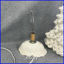 VINTAGE Mold Tampa Bay Ceramic Christmas Tree Slim White Textured 16