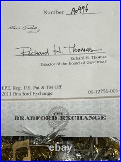 VINTAGE NOS The Bradford Exchange Elvis Rock N Roll Christmas Tree Musical