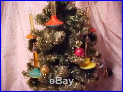 Vintage Old Antique Christmas Noma Bubble Light Tree Visca Rocket Saucer Lites