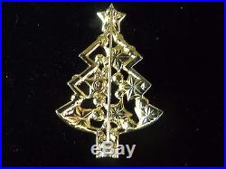 VINTAGE SWAROVSKI STARS & CRYSTALS SWAN SIGNED AUTHENTIC CHRISTMAS TREE PIN