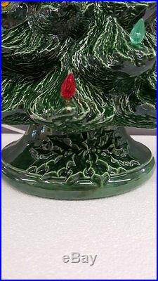 VINTAGE Style Ceramic Christmas Tree Ceramic Christmas Tree 17 tall Nowell