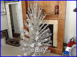 Vintage The Sparkler Pom Pom 7' Aluminum Christmas Tree 100 Branch