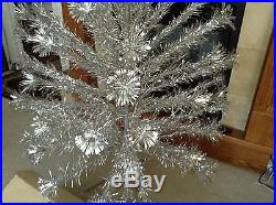 Vintage The Sparkler Pom Pom 7' Aluminum Christmas Tree 100 Branch