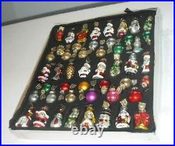 VINTAGE Thomas Pacconi 48 Glass Christmas Tree Baubles Figures Collection