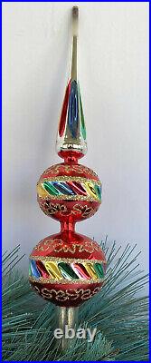 VTG 14 Tree Topper Mercury Glass Made In Germany