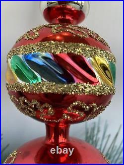 VTG 14 Tree Topper Mercury Glass Made In Germany