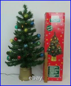 VTG 1970s 80s FIBER OPTIC 32 CHRISTMAS TREE IN ORIGINAL BOX CHANGING COLORS