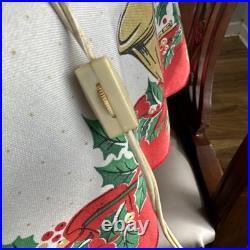 VTG 1970s Atlantic Mold Ceramic Christmas Tree 19 Green Glaze Snow Working Ok