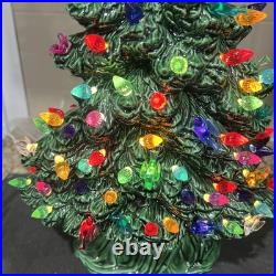 VTG 1970s Tampa Bay Ceramic Xmas Tree 16 T Without Star 17.5 With Mint Rare